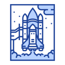 Shuttle Spaceship Rocket Icon