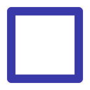 Square Icon - Download in Line Style