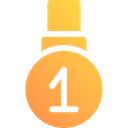 St Position 1st Position Medal Icon