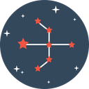 Star Pattern Galaxy Icon