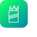 Stationary Pencil Rule Icon