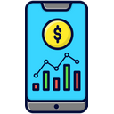 Smartphone Statistics Analytics Icon