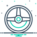 Steering Wheel Automobile Icon