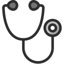 Stethtoscope Medical Hospital Icon