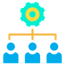 Management Organization Work Flow Icon