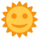 Sun With Face Icon