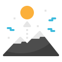 Sunrise Sun Mountain Icon