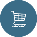 Supermarket Cart Shopping Icon