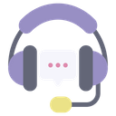 Support Headset Speech Icon