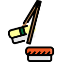Sushi Chopsticks Salmon Icon