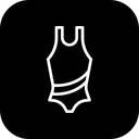 Swimsuit Dress Ladies Icon