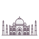 Tajmahal Agra Monument Icon