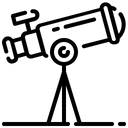 Telescope Space Observe Icon