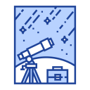 Telescope Research Observation Icon
