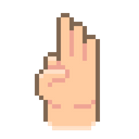 Three Fingers Three Hand Gesture Icon