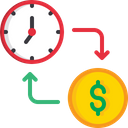 Time Management Sale Time For Money Exchange Time For Money Icon