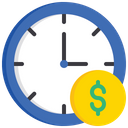 Time Is Money Time Management Business Hour Icon