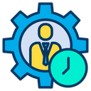 Clock Management Time Icon