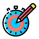 Time, Seo, Optimization, Web, Page, Target, Timer Icon