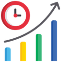 Time Statistics Report Time Graph Icon