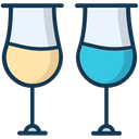 Toasting Cheers Wine Glass Icon