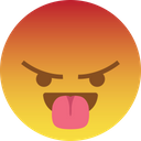 Tongue Laugh Angry Icon