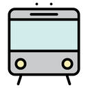 Train Metro Rail Icon