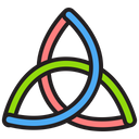 Triquetra Celtic Sign Knot Symbol Icon