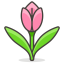 Tulip Rose Flower Icon