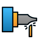 Turning Cutting Process Icon