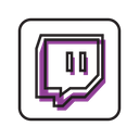 Twitch Social Media Online Icon