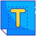 Typography Font Design Icon
