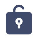 Password Protection Unlocked Icon