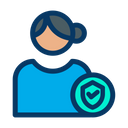 User Protection Profile Protection Female Profile Icon