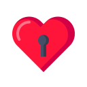 Valentine Love Lock Icon