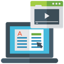Video Tutorial Online Learning Learning With Video Icon