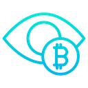 Bitcoin View Bitcoin Search Eye Icon