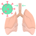 Virus Infection Coronavirus Injection Lungs Infection Icon