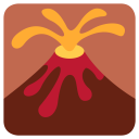 Volcano Eruption Mountain Icon