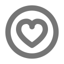 Vote Heart Circle Icon