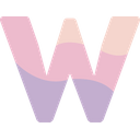 W Alphabet Symbol Icon