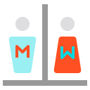 Washroom sign Icon