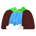 Waterfall River Cliff Icon