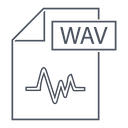 Wav Format Type Icon