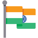 Waving Flag Indian Flag National Flag Icon