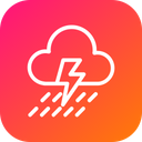 Thunder Cloud Rain Icon