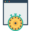 Webpage Website Timer Icon