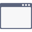 Webpage Window Blank Icon