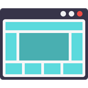 Webpage Window Grid Icon