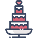 Cake Wedding Cake Heart Icon